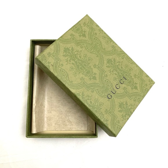 Gucci Other - Gucci Gift Box Green Brocade Designer Luxury 6.5 x 4.5 x 1